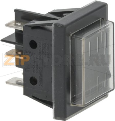 BUTTON CHANGE OVER BIP. BLACK 16A 250V 