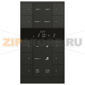 Регулятор комнатной температуры, 10-клавишный, SBR/U10.0.1-885, чёрный ABB 2CKA006330A0055 