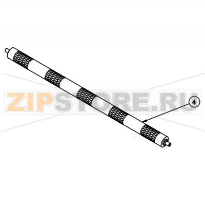 Прижимной ролик 4&quot; Datamax A-4606 RH Прижимной ролик 4" Datamax A-4606 RHЗапчасть на сборочном чертеже под номером: 4Название запчасти Datamax на английском языке: ROLLER PINCH 4"