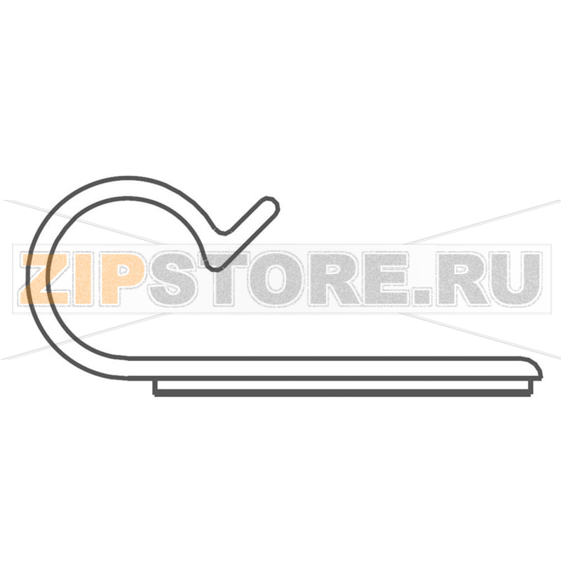 Зажим кабельный, самоклеющийся, серый, 1 шт Panduit AJC25-A-C 