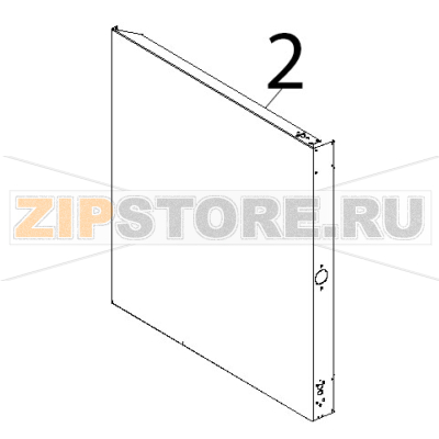 Fianco SX inox Unox XBC 604P Fianco SX inox Unox XBC 604PЗапчасть на деталировке под номером: 2