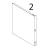 Fianco SX inox Unox XBC 604P