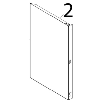 Fianco SX inox Unox XBC 815G