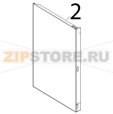 Fianco SX inox Unox XBC 815G Fianco SX inox Unox XBC 815GЗапчасть на деталировке под номером: 2