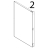 Fianco SX inox Unox XBC 815G