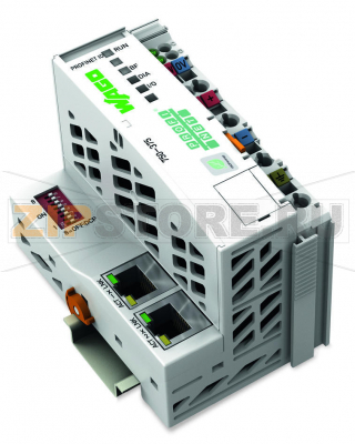 Каплер полевой шины PROFINET IO; 3-е поколение; Внешняя температура; Расширенный; светло-серые Wago 750-375/025-000 