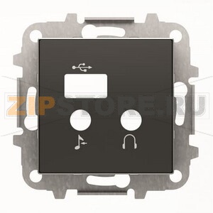 Накладка для медиа-комбайна, чёрный бархат ABB 2CLA856830A1501 