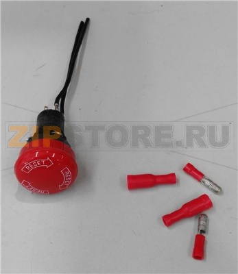 PULSANTE ARRESTO A FUNGO ROSSO ø 30 mm 