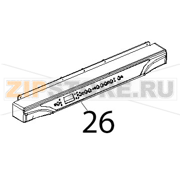 Plastic control panel L.M. 600 Unox XF 130 Plastic control panel L.M. 600 Unox XF 130Запчасть на деталировке под номером: 26