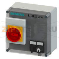 ПУСКАТЕЛЬ ЭЛЕКТРОДВИГАТЕЛЯ SIRIUS MCU, СТЕПЕНЬ ЗАЩИТЫ IP55, ПЛАСТИКОВЫЙ КОРПУС, БЕЗ КОММУНИКАЦИИ, ЭЛЕКТРОМЕХАНИЧЕСКАЯ КОММУТАЦИЯ, ЗАЩИТА ОТ КЗ: АВТОМАТИЧЕСКИЙ ВЫКЛЮЧАТЕЛЬ, МАКСИМАЛЬНЫЙ НОМИНАЛЬНЫЙ ТОК 10A Siemens