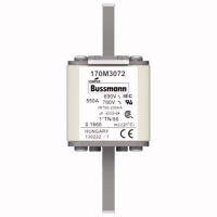 Предохранитель, 550 A, AC 690 В, 200 кА, DIN 1, 45x58x104 мм, aR, DIN, IEC Eaton FUSE 550A 690V