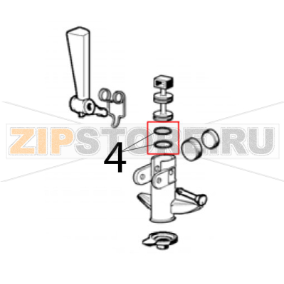 Faucet piston OR Ugolini MT 1 Faucet piston OR Ugolini MT 1Запчасть на деталировке под номером: 4