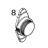 Media fixing tab TSC MX240P