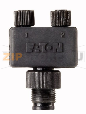 Сплиттер SWD IP67, со штекер M12 на два 3-полюсных гнезда M8 Eaton SWD4-SP-3084 