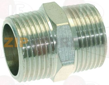НИКЕЛИРОВАННЫЙ ПАТРУБОК Ø 3/4"M-3/4"M 