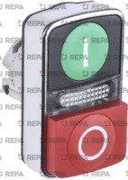 DOUBLE PUSH-BUTTON PANEL GREEN/RED