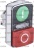 DOUBLE PUSH-BUTTON PANEL GREEN/RED