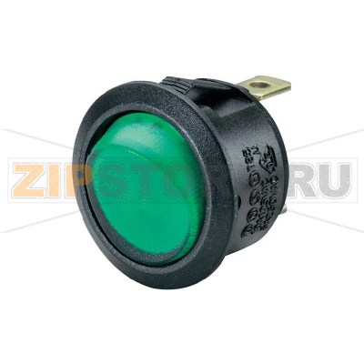 Переключатель клавишный 250 В/AC, 10 А, 1 x выкл/вкл, 1 шт SCI R13-208B-02 YE 