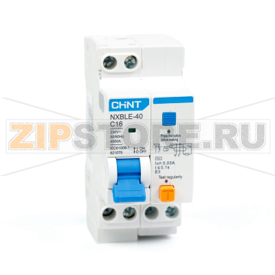 Дифавтомат 16 А, 4.5 кА, 30 мА Chint NXBLE-40 