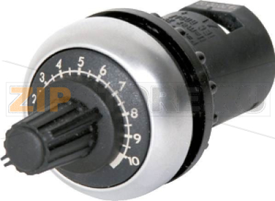 Потенциометр поворотный моно, 0.5 Вт, 4.7 кОм: 1 шт Eaton M22S-R4K7 