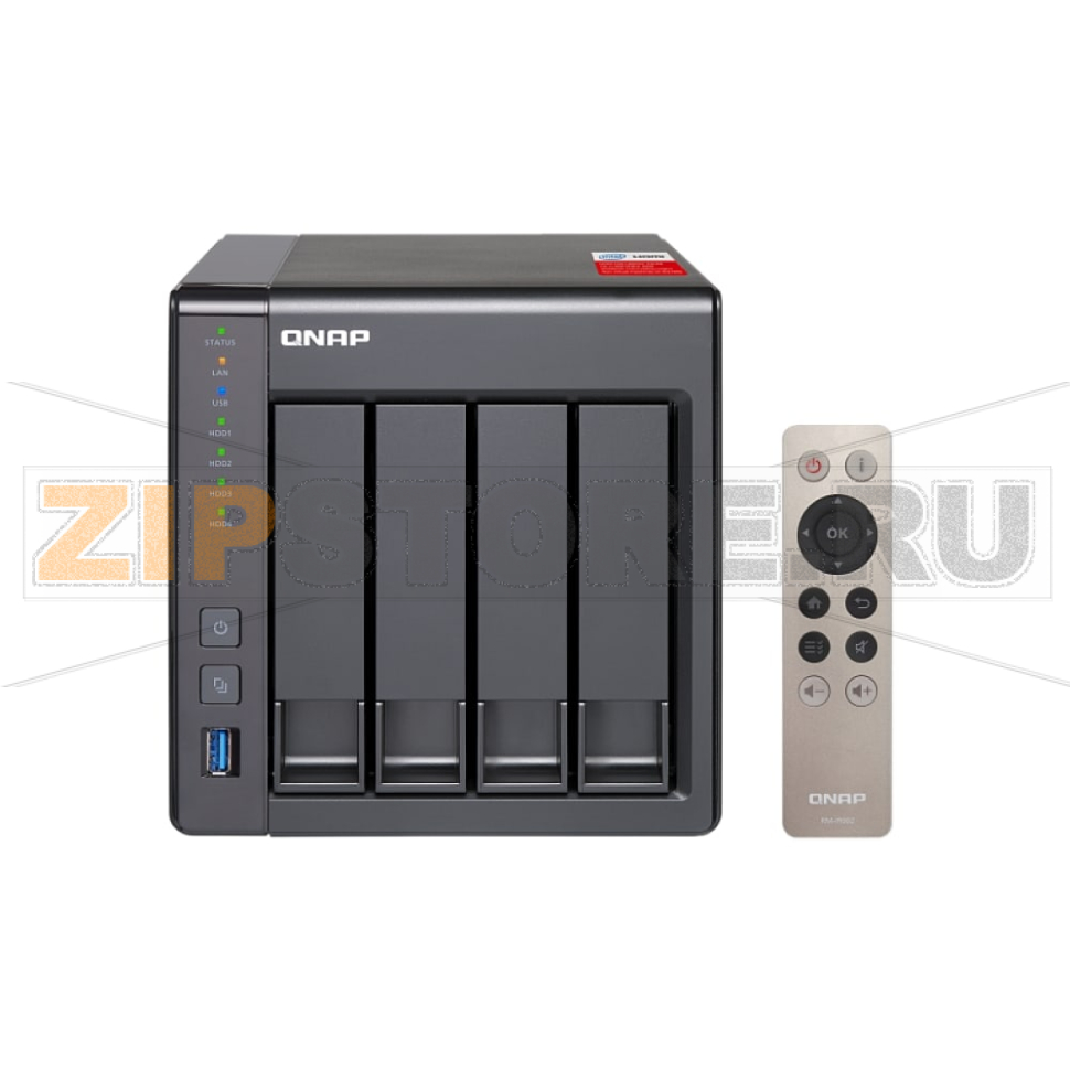 Накопитель сетевой QNAP TS-451-PLUS 