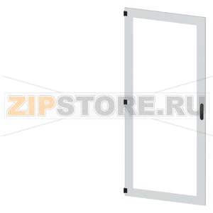 SIVACON, door, left, inspection window, IP55, H: 2200 mm, W: 900 mm, RAL 7035, Protection class 1 Siemens 8MF1290-2UT15-0BE2 