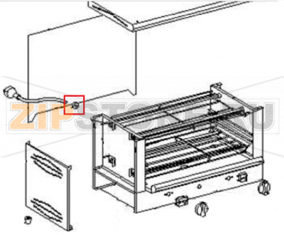 Conecting block Roller Grill BAR 1000  Conecting block Roller Grill BAR 1000Запчасть на 
