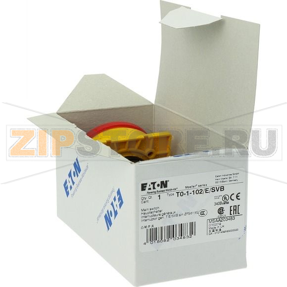 Выключатели главные, T0, 20 A, 1 модуля, 2-полюсн Eaton T0-1-102/E/SVB 
