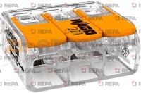 BORNIERS A LEVIER WAGO 3x6mm²