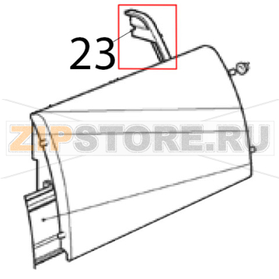 Cornice sportello DX Scotsman AF 206 Cornice sportello DX Scotsman AF 206Запчасть на деталировке под номером: 23