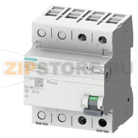 УЗО тип B 63 A 1+N-пол. 30 mA 230 V 4 мод. короткая выдержка Siemens 5SV3326-4