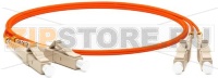 Hyperline FC-D2-50-LC/PR-LC/PR-H-5M-LSZH-OR (FC-50-LC-LC-PC-5M) Патч-корд волоконно-оптический (шнур) MM 50/125, LC-LC, 2.0 мм, duplex, LSZH, 5 м