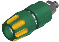 Разъем 4 мм, желтый, зеленый Hirschmann PKI10A