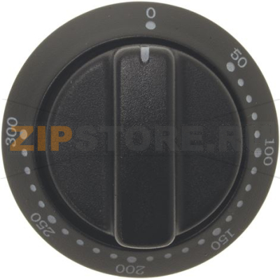 KNOB BLACK ø 58 mm 50-300°C 