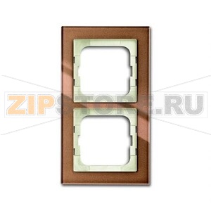 Рамка двухместная, бронзовое стекло ABB 2CKA001754A4544 