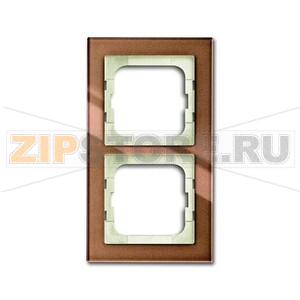 Рамка двухместная, бронзовое стекло ABB 2CKA001754A4544 