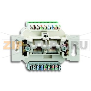 Механизм двухпостовой компьютерной/телефонной розетки UAE ABB 2CKA000230A0400 