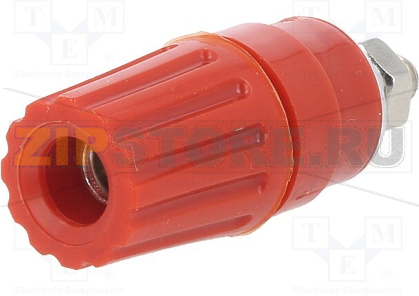 Гнездо 4 мм, 35 А, 60 В/DC, красное Hirschmann PKI 110 RT 