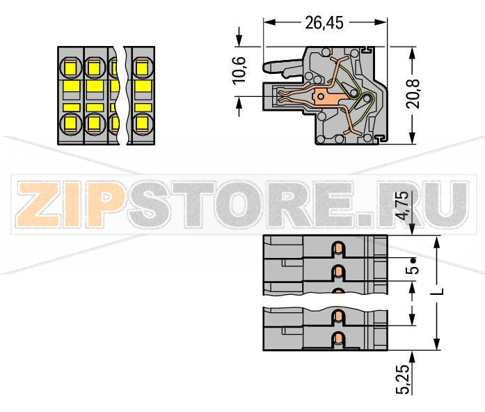 MCS MIDI Classic 2-проводная розетка; 2,5 мм; Шаг контактов 5 мм; 14-пол.; 2,50 mm; серые Wago 231-2114/026-000 Универсальное соединение для всех типов проводниковПростая в использовании конструкция не требует применения специальных инструментовВозможность выполнения монтажа в соединенном состоянииПростой монтаж одножильных проводников и многожильных проводников с наконечником путем вставкиВстроенные тестовые порты для тестирования параллельно вводу проводникаВозможны варианты кодировки...