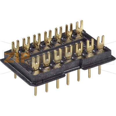 Разъем DIL, 16 полюсов, 22.6x12.5x7.6 мм Fischer Elektronik DILS 16 GO 