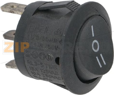 ПЕРЕКЛЮЧАТЕЛЬ ЧЕРНЫЙ ОДНОПОЛЮСНЫЙ 10А 250В 