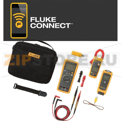 Комплект: мультиметр с токовыми клещами и цифровым термометром Fluke FLK-3000 FC HVAC 