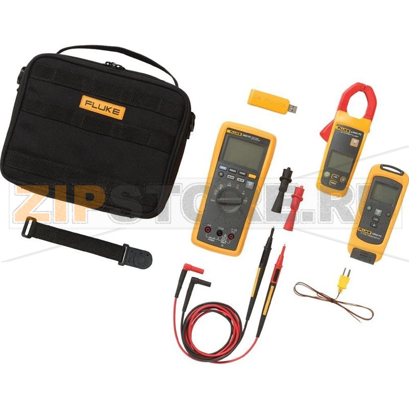 Комплект: мультиметр с токовыми клещами и цифровым термометром Fluke FLK-3000 FC HVAC 