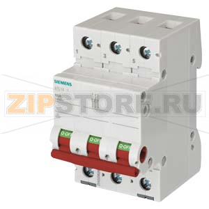 ВЫКЛЮЧАТЕЛЬ НАГРУЗКИ 63A 3-ПОЛ. КРАСНАЯ РУЧКА Siemens 5TL1363-1 