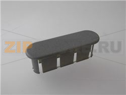 TAPPO OVALE GRIGIO 65x20 mm 