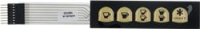 MEMBRANE PUSH-BUTTON PANEL 5 KEYS