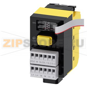 SIRIUS ACT с PROFINET: отказоустойчивый интерфейсный модуль с 4 ЦВх, 1 ЦВых (24 В DC), 1 АВх (12 бит, A/D разрешение), 24 В DC, винтовой зажим, крепление на переднюю панель, 1–20 терминальных модулей с возможностью подключения Siemens 3SU1400-1LL10-1BA1 