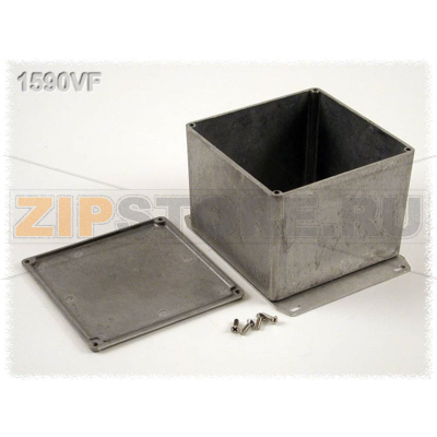 Корпус алюминиевый 119.5x119.5x94 мм, черный, 1 шт Hammond 1590VFBK 