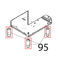 Piedino inox Ø: 60, regolabile H=12-19 cm Vortmax DDM 660