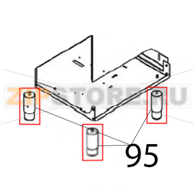 Piedino inox Ø: 60, regolabile H=12-19 cm Vortmax DDM 660 Piedino inox Ø: 60, regolabile H=12-19 cm Vortmax DDM 660Запчасть на деталировке под номером: 95